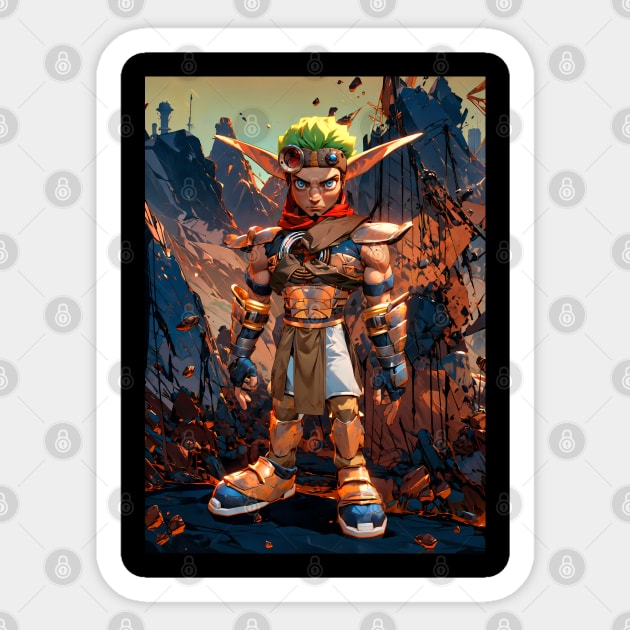 Jak and Daxter Desert concept art Sticker by syanart